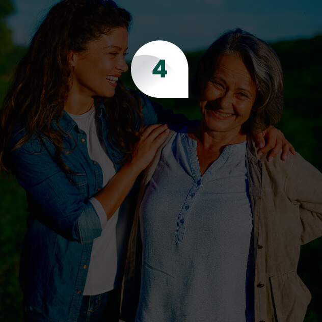 mother and daughter laughing