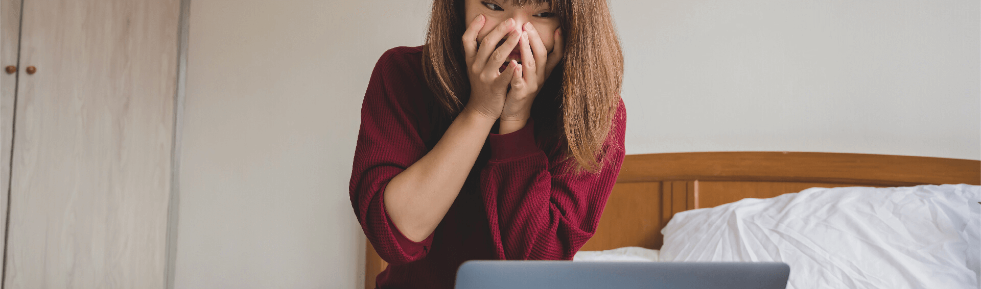 woman on her laptop